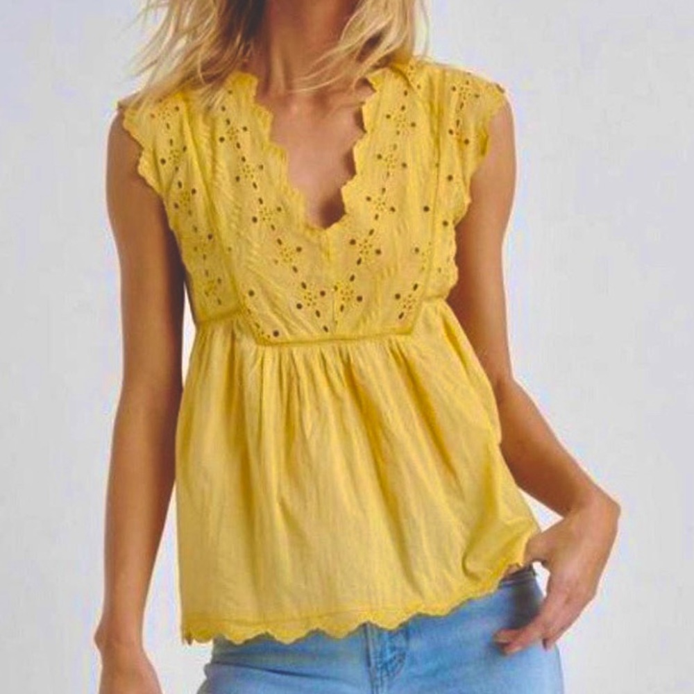 Lucky Brand Eyelet Tank